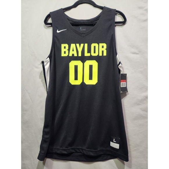 Nike Other - New Nike Baylor University Bears Basketball Jersey Men's Large 932177 Black Neon